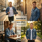 🧥 50% DE RÉDUCTION MAINTENANT ! 👖 Veste en jean délavé vintage pour homme décontractée – Design intemporel, tissu durable et poches fonctionnelles ✨