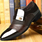 👞Chaussures formelles classiques en cuir véritable PU résistant au glissement pour hommes🔥 (53% de réduction)