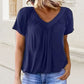 🔥Vente directe d'usine🔥T-shirt décontracté extensible à col en V pour femme