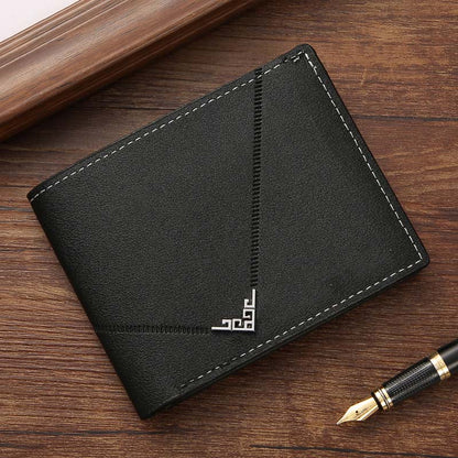 Portefeuille classique fin et portable pour homme