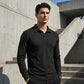 Haut col pour homme respirant avec texture en nid d'abeille