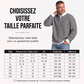Sweatshirt décontracté pour homme en tissu nid d'abeille avec zip au quart