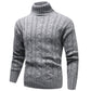 Pull à col roulé en tricot à la mode pour hommes