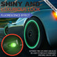Bouchons de valve de pneu de voiture fluorescents universels 4pcs-1