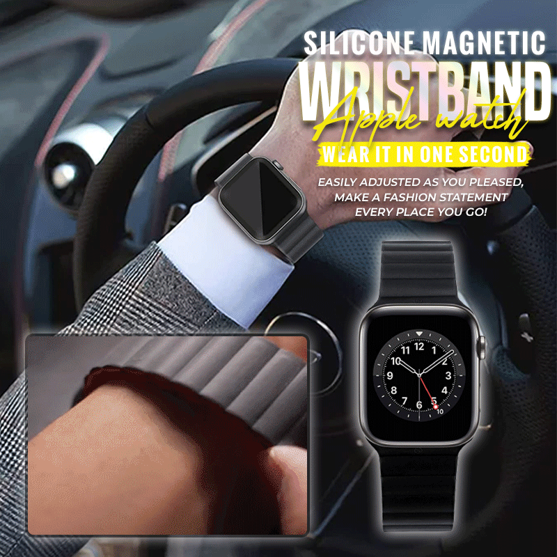 Bracelet magnétique en silicone pour Apple Watch-2