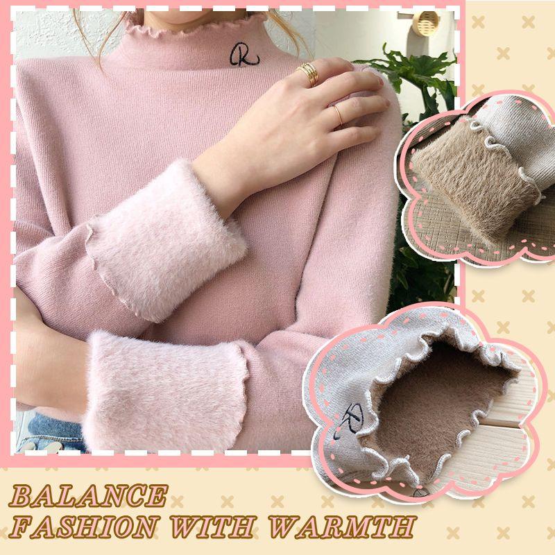 Pull en peluche infroissable pour Femme-4