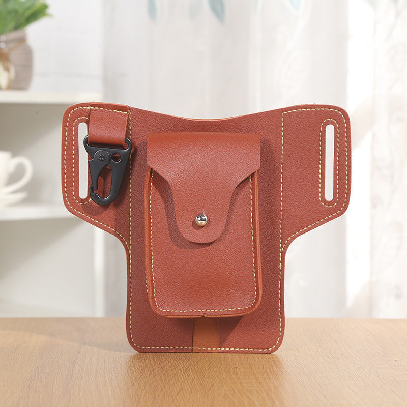 Sac ceinture multifonctionnel en cuir pour téléphone-7