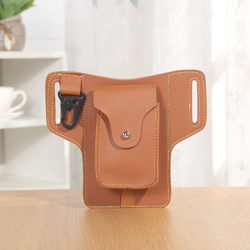 Sac ceinture multifonctionnel en cuir pour téléphone-9